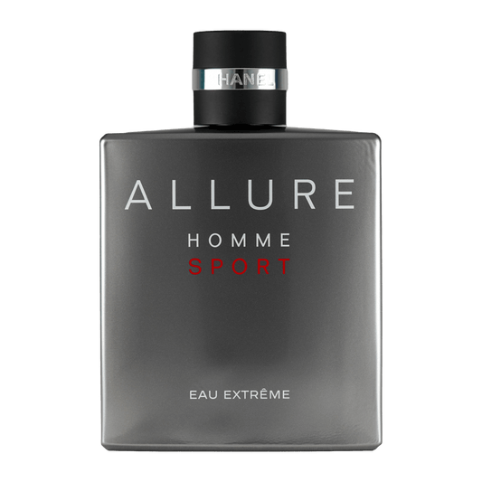 Bild von dem Flakon des Duftes Allure Homme Sport Eau Extreme als Eau de Parfum von Chanel angeboten zum kaufen als Parfümprobe.