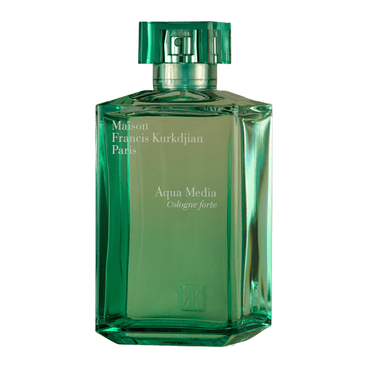 Bild von dem Flakon des Duftes Aqua Media Cologne Forte als Eau de Parfum aus der Aqua-Kollektion von Maison Francis Kurkdjian Paris angeboten zum kaufen als Parfümprobe.