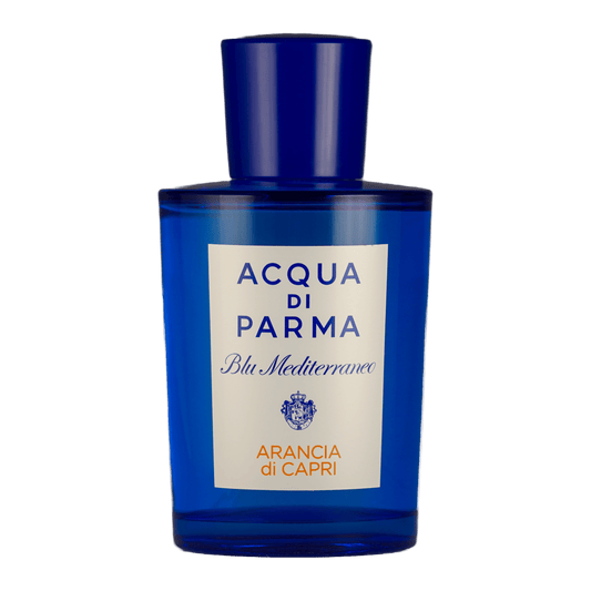 Bild von dem Flakon des Duftes Arancia di Capri aus der Blu Mediterraneo Kollektion von Acqua di Parma angeboten zum kaufen als Parfümprobe.