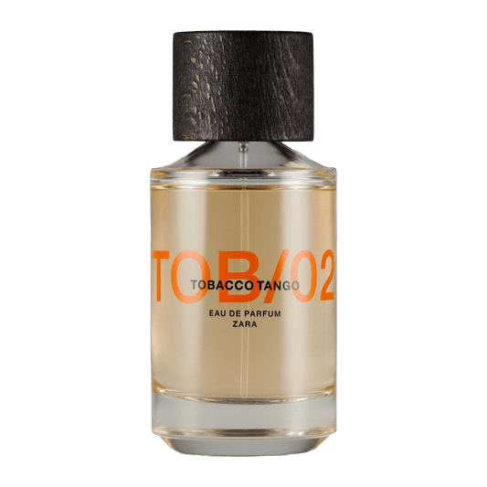 Bild von dem Flakon des Duftes Tobacco Tango TOB 02 von Zara als Eau de Parfum angeboten zum kaufen als Parfümprobe.