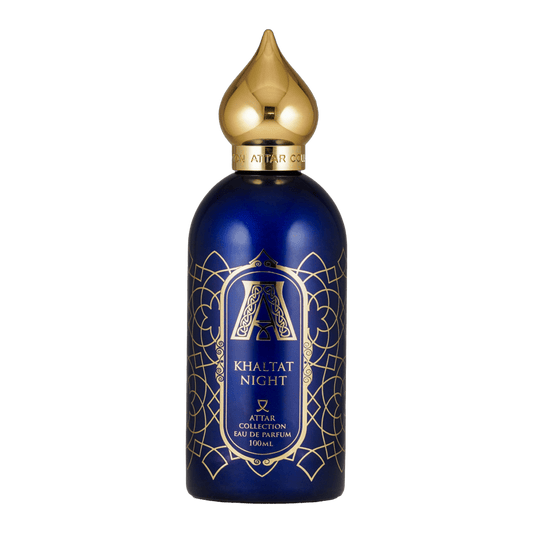 Bild von dem Flakon des Duftes Khaltat Night als Eau de Parfum von Attar Collection angeboten zum kaufen als Parfümprobe.