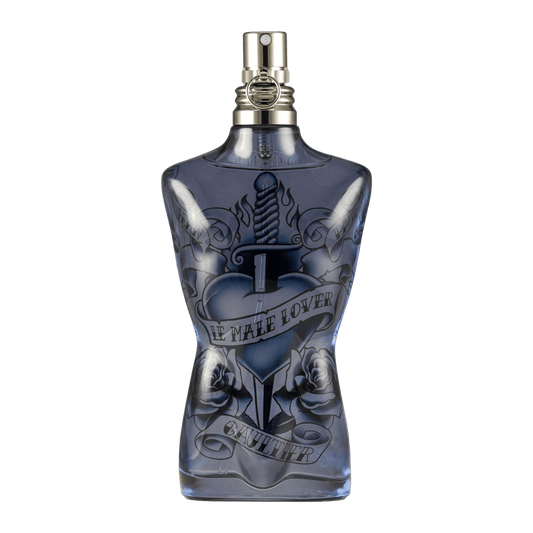 Bild von dem Flakon des Duftes Le Male Lover als Eau de Parfum von Jean Paul Gaultier angeboten zum kaufen als Parfümprobe.